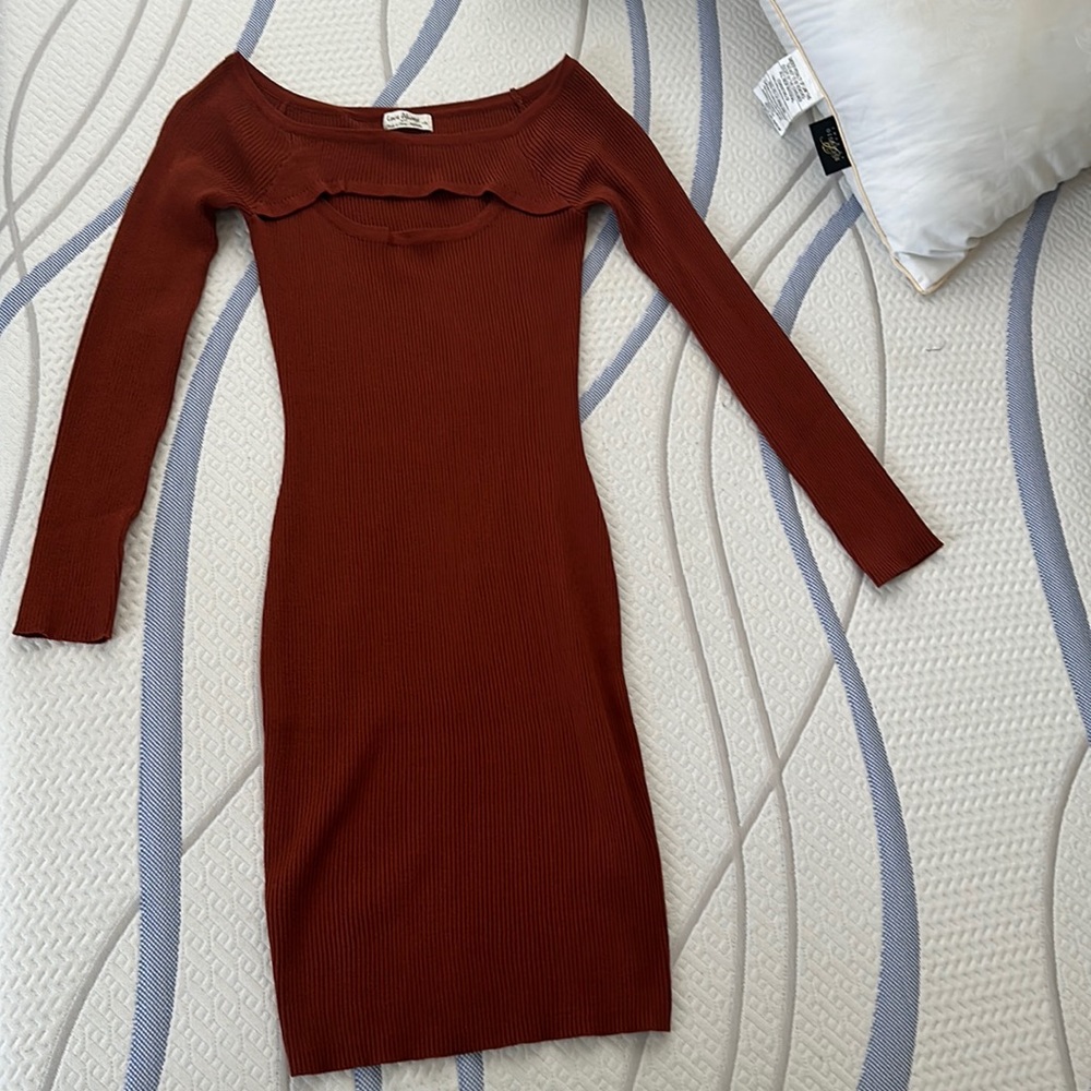 New Rust color mini dress